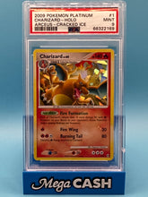 Pokémon 2009 Charizard Cracked Ice Holo Platinum - PSA Mint 9